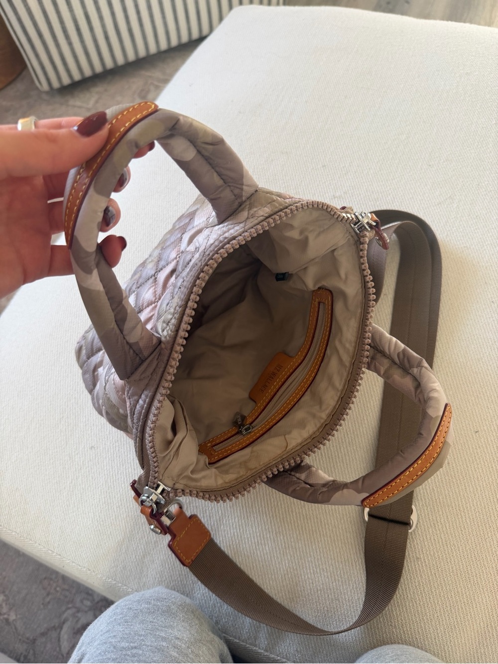 MZ Wallace Micro Sutton in Beige Camo - Picture 3 of 3